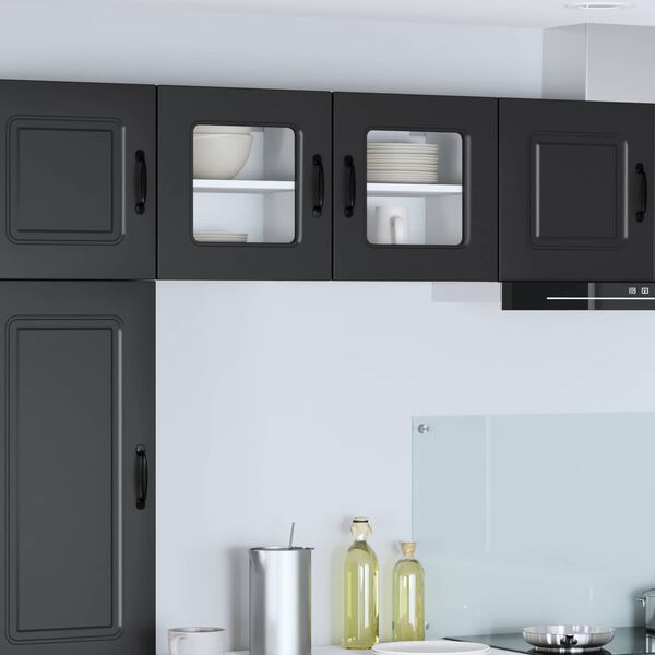 vidaXL Armoire de cuisine avec stockage Kalmar Noir 40 x 31 x 40 cm