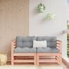 vidaXL Canap&eacute;s d'angle avec coussins 2 pcs bois massif douglas