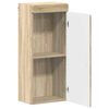 vidaXL Armoire murale de salle de bain avec &eacute;tag&egrave;re TULUM Ch&ecirc;ne Sonoma