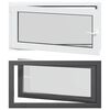 vidaXL Fen&ecirc;tre de sous-sol RISOR 110 x 60 cm PVC et verre Anthracite