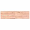 vidaXL Dessus de table bois massif trait&eacute; bordure assortie