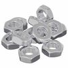 vidaXL &Eacute;crou Hexagonal 12 pi&egrave;ces Argent&eacute; m8 m&eacute;tal