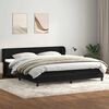 vidaXL Sommier &agrave; lattes de lit avec matelas noir 200x210 cm Velours