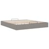VidaXL Cadre de lit ottoman sans matelas taupe 200x200 cm tissu