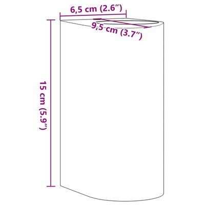 vidaXL Applique murale d'extérieur aluminium moulé sous pression