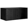 vidaXL Meuble pour caisse de chat Ch&ecirc;ne noir 100 x 49 x 45 cm