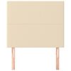 vidaXL T&ecirc;te de lit Cr&egrave;me 80x5x118/128 cm Tissu