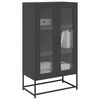 vidaXL Buffet haut noir 68x39x123 cm acier