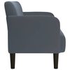 vidaXL Canap&eacute; causeuse gris fonc&eacute; 109 cm velours
