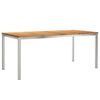 vidaXL Table&agrave;manger Marron 180 x 90 x 75 cm Bois de teck massif