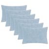 vidaXL Housse de coussin 6 pc HEERLEN Bleu clair 30 x 50 cm