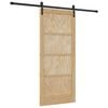 vidaXL Porte coulissante Naturel 86 x 198,5 cm Bois de pin massif