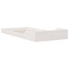 vidaXL Cadre de lit Blanc 90 x 220 cm Pin massif