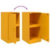 vidaXL Buffet jaune moutarde 34,5x39x73 cm acier