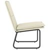 vidaXL Chaise longue Cr&egrave;me 54x75x76 cm Similicuir