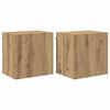 vidaXL Meubles TV muraux 2 pc Ch&ecirc;ne artisanal Bois d'ing&eacute;nierie