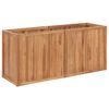 vidaXL Lit sur&eacute;lev&eacute; de jardin 150x50x70 cm Bois de teck solide