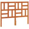 vidaXL T&ecirc;te de lit cire marron 135 cm bois massif de pin