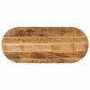 vidaXL Dessus de table 110x40x2,5cm ovale bois massif de manguier brut