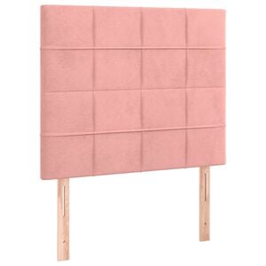 vidaXL T&ecirc;te de lit Rose 80x5x118/128 cm Velours