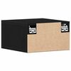 vidaXL Cabinet de chevet mural 2 pcs Ch&ecirc;ne noir 35 x 35 x 20 cm
