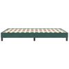 vidaXL Cadre de lit sans matelas vert fonc&eacute; 120x210 cm velours