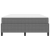 vidaXL Cadre de lit avec matelas Gris clair 140 x 190 cm tissu