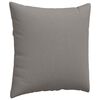 vidaXL Coussins de canap&eacute; 2 pcs Taupe 80 x 80 cm tissu