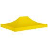 vidaXL Toit de tente de r&eacute;ception 4,5x3 m Jaune 270 g/m&sup2;