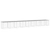 vidaXL Poulailler avec toit gris clair 803x98x90 cm acier galvanis&eacute;