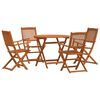 vidaXL Ensemble de meubles d'ext&eacute;rieur 5 pc Naturel