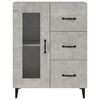 vidaXL Buffet gris b&eacute;ton 69,5x34x90 cm bois d'ing&eacute;nierie