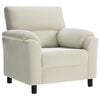 vidaXL Canap&eacute; Cr&egrave;me 94 x 85 x 93 cm Velours