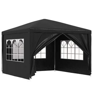 vidaXL Tente de r&eacute;ception 3 x 3 m Anthracite