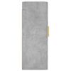 vidaXL Armoires murales 2 pcs gris b&eacute;ton 69,5x34x90 cm