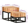 vidaXL Tables d'appoint 2 pcs bois d'acacia solide