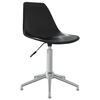 vidaXL Chaise de bureau pivotante Noir PP