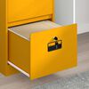 vidaXL Cabinet de Dossier Jaune moutarde 45,5 x 42 x 106,5 cm