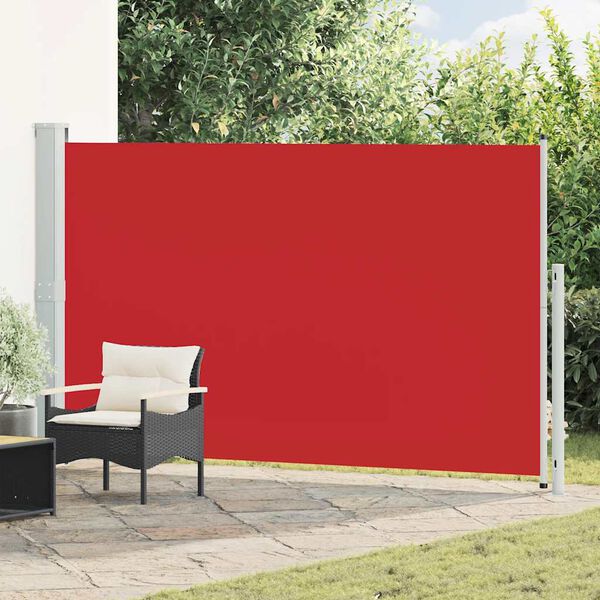 vidaXL Auvent lat&eacute;ral r&eacute;tractable de patio 180x300 cm Rouge