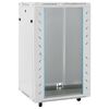 vidaXL Coffret de r&eacute;seau &agrave; pieds pivotants 18U 19" IP20 60x60x100 cm
