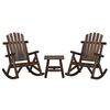 vidaXL Ensemble de salon de jardin 3 pcs bois massif d'&eacute;pic&eacute;a