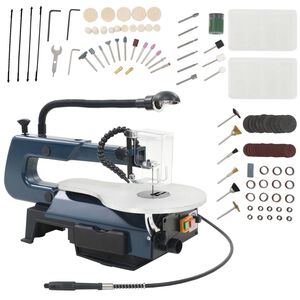 vidaXL Ensemble de scie &agrave; chantourner 108 pcs 125 W 252 mm