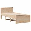 vidaXL Cadre de lit sans matelas avec tête de lit 75x190 cm pin massif