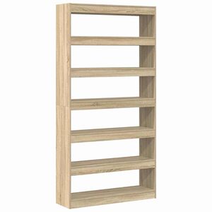 vidaXL Biblioth&egrave;que 6 niveaux 100 x 30 x 198 cm Bois d'ing&eacute;nierie