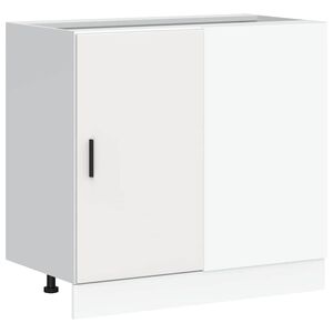 vidaXL Meuble sous &eacute;vier "Lyon" Bois d'ing&eacute;nierie blanc