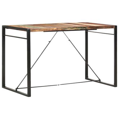 vidaXL Table de bar 180x90x110 cm Bois de récupération solide