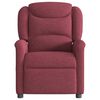 vidaXL Fauteuil de massage inclinable électrique Rouge bordeaux Tissu