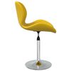 vidaXL Chaises &agrave; manger pivotantes lot de 2 jaune moutarde velours