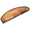 vidaXL Tapis d'escalier autocollants 15 pcs Marron 65x21x4 cm