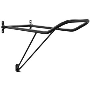 vidaXL Porte-selle pliable mural noir fer